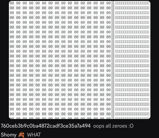 expdb logs being all zeros